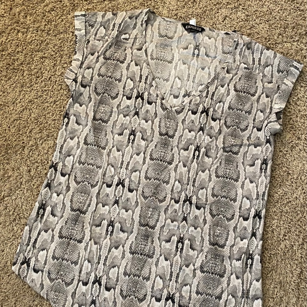 Express animal print top